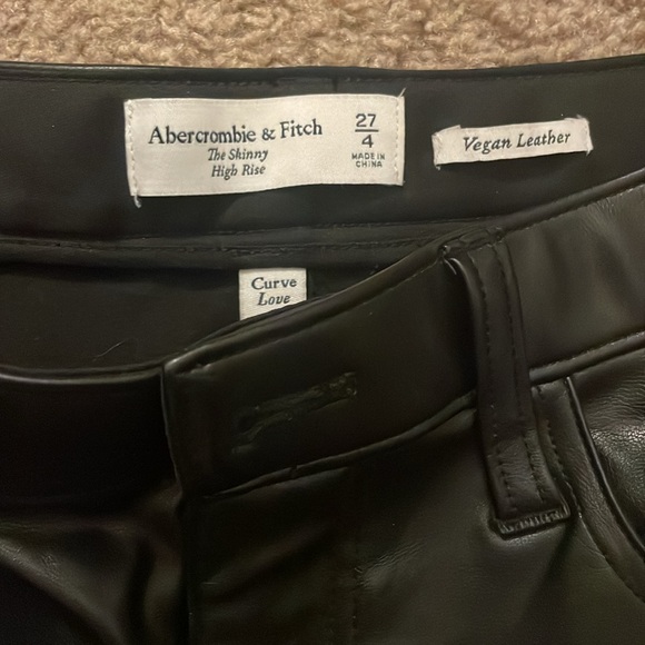 A&F Vegan Leather Pants - Picture 2 of 3